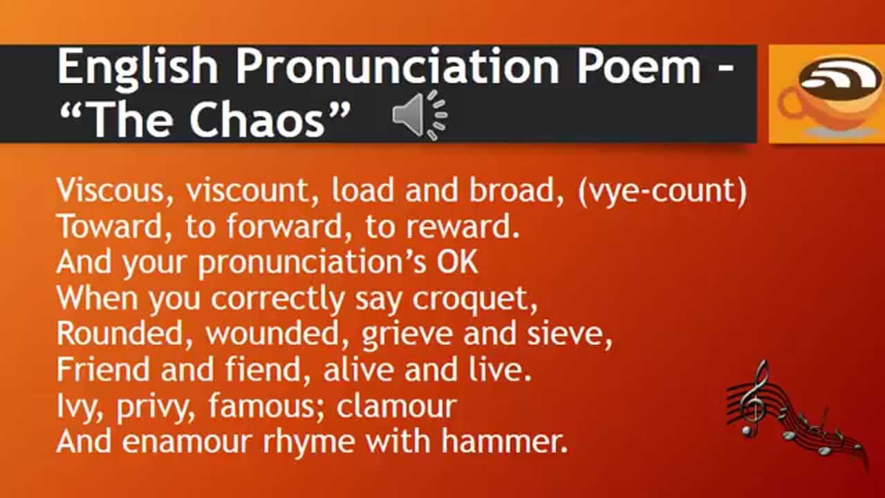 English Pronunciation.