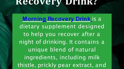 Say Goodbye to Hangover Symptoms with NatureClear's All-Natural Morning Drink