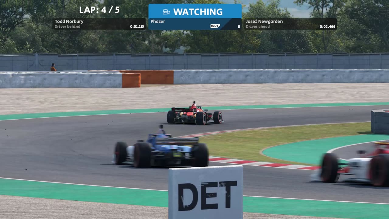 Automobilista 2 - Five laps on Barcelona with Indycar mod by KAOS Modding Team