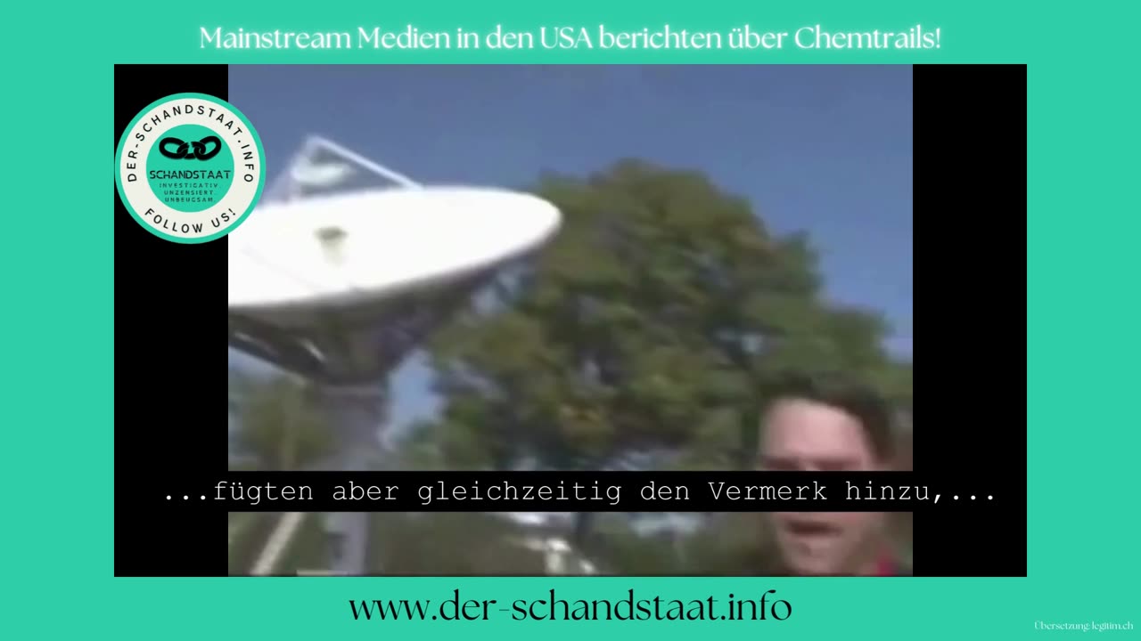 Das hörst du in der US-Mainstream über Chemtrails