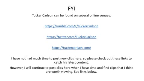 Tucker Carlson can be found on several online venues