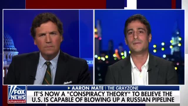 Aaron Mate: It’s now a conspiracy theory that the US is capable of blowing up a Russian pipeline.