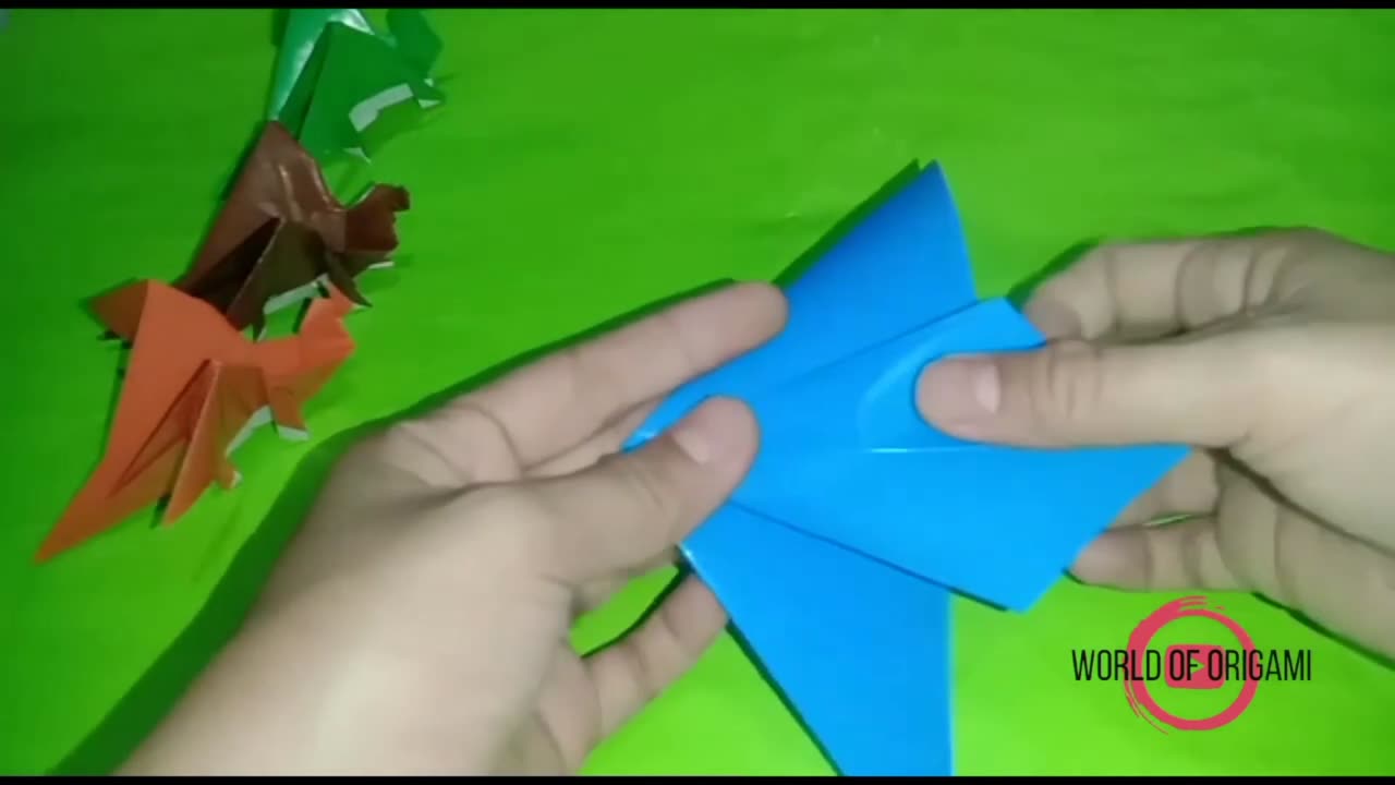 Make a dragon with origami🐲🐉