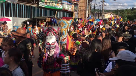 Festival on the Street, People Walking on the Street. Traditional Thai Dresses. Thailand.