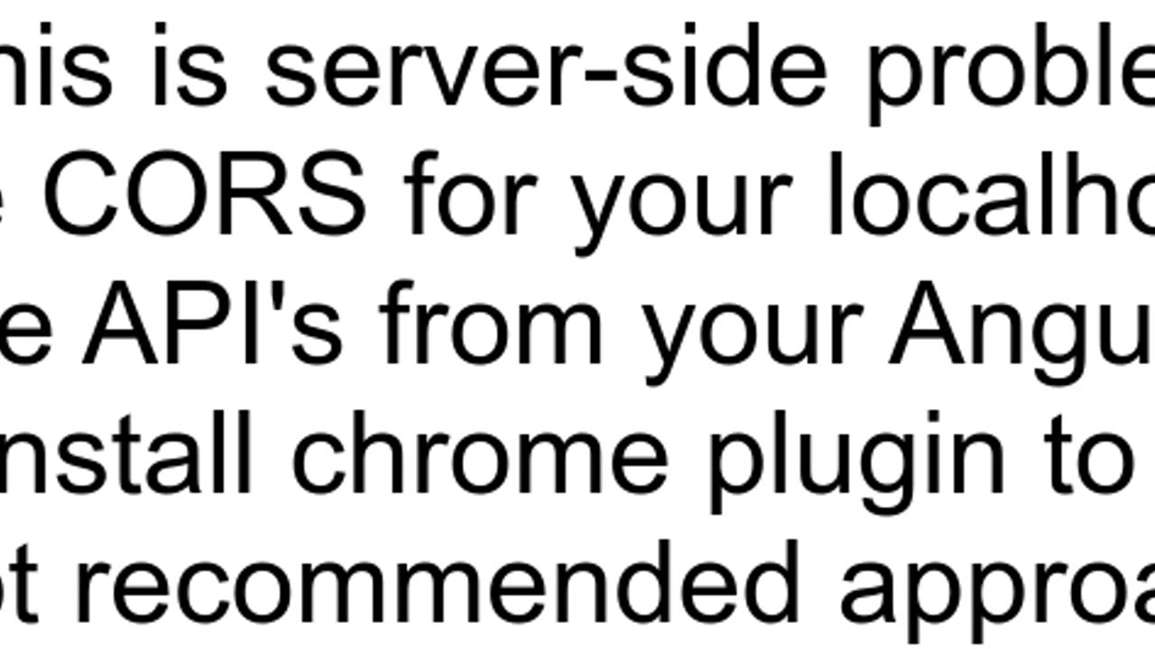 httplocalhost420039 has been blocked by CORS policy Response to preflight request doesn39t pass