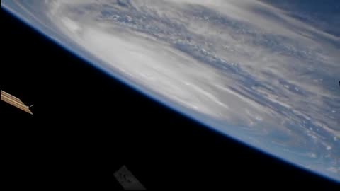 Hurricane Franklin is seen from the international space station