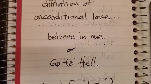 unconditional love?