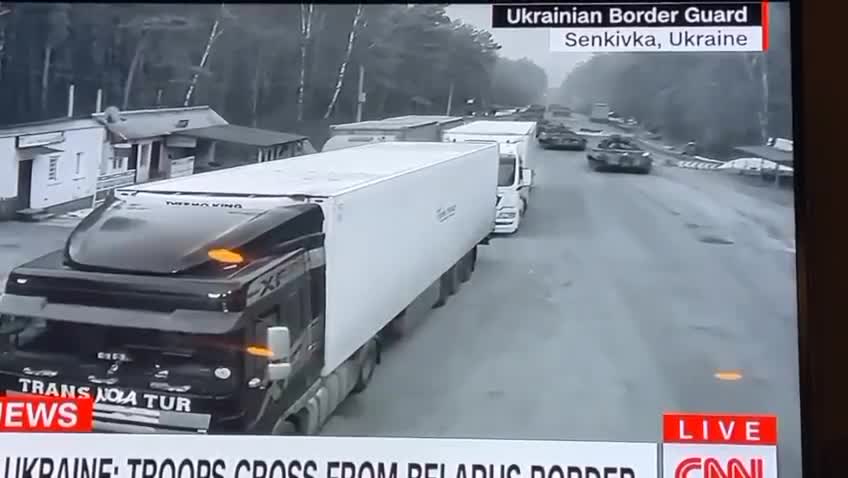 24.02.2022. The war has begun!!! CNN reports that tanks are entering Ukraine from Belarus