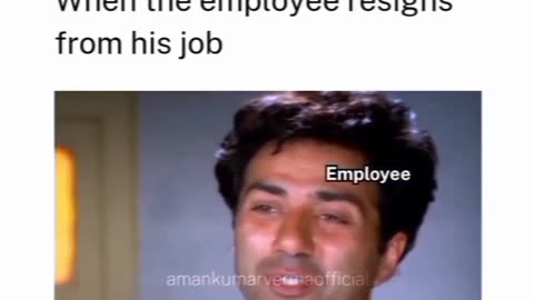 When employee resign from job