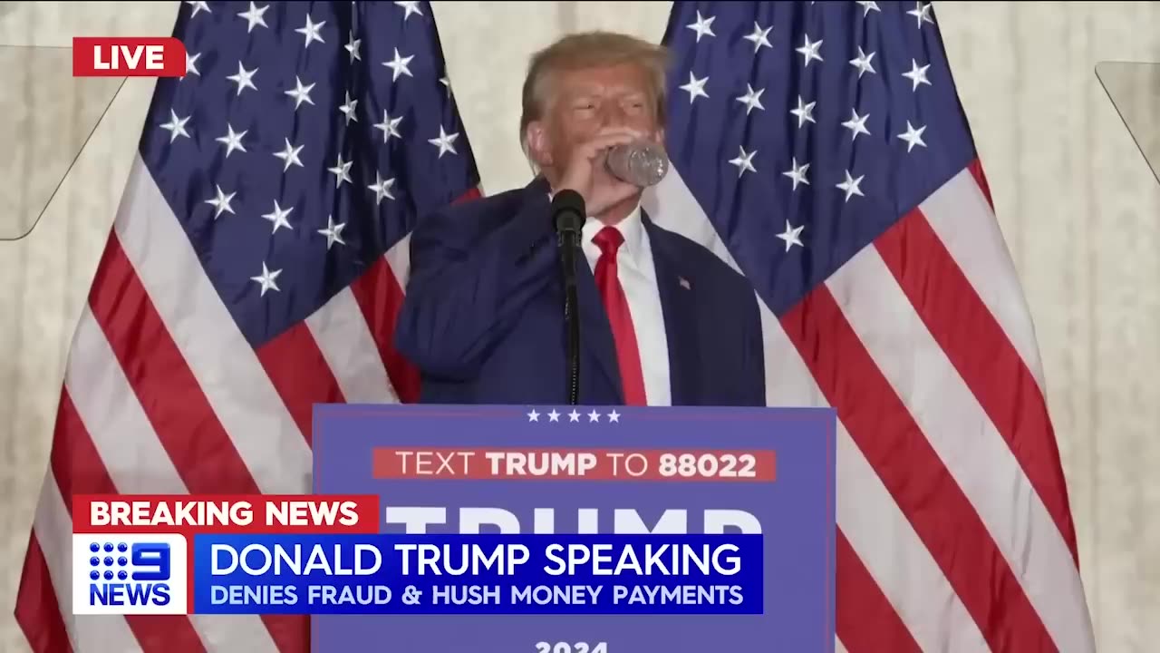 Watch_ Donald Trump’s full speech addressing criminal charges _ 9 News Australia