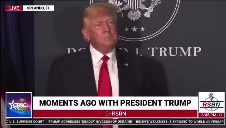 Trump talks about his social media app "TRUTH Social"