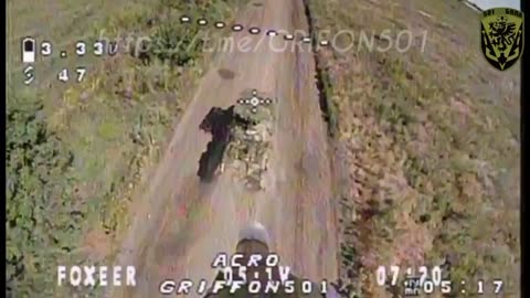 Ukrainian Drone Takes Out Another Russian APC