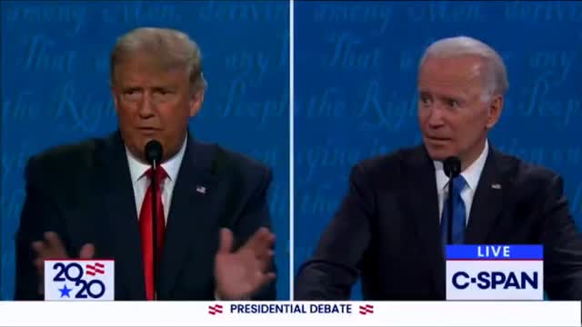 PRESIDENTAL DEBATE, Joe Biden outright lied about Hunter Biden's laptop and blamed it on Russia.