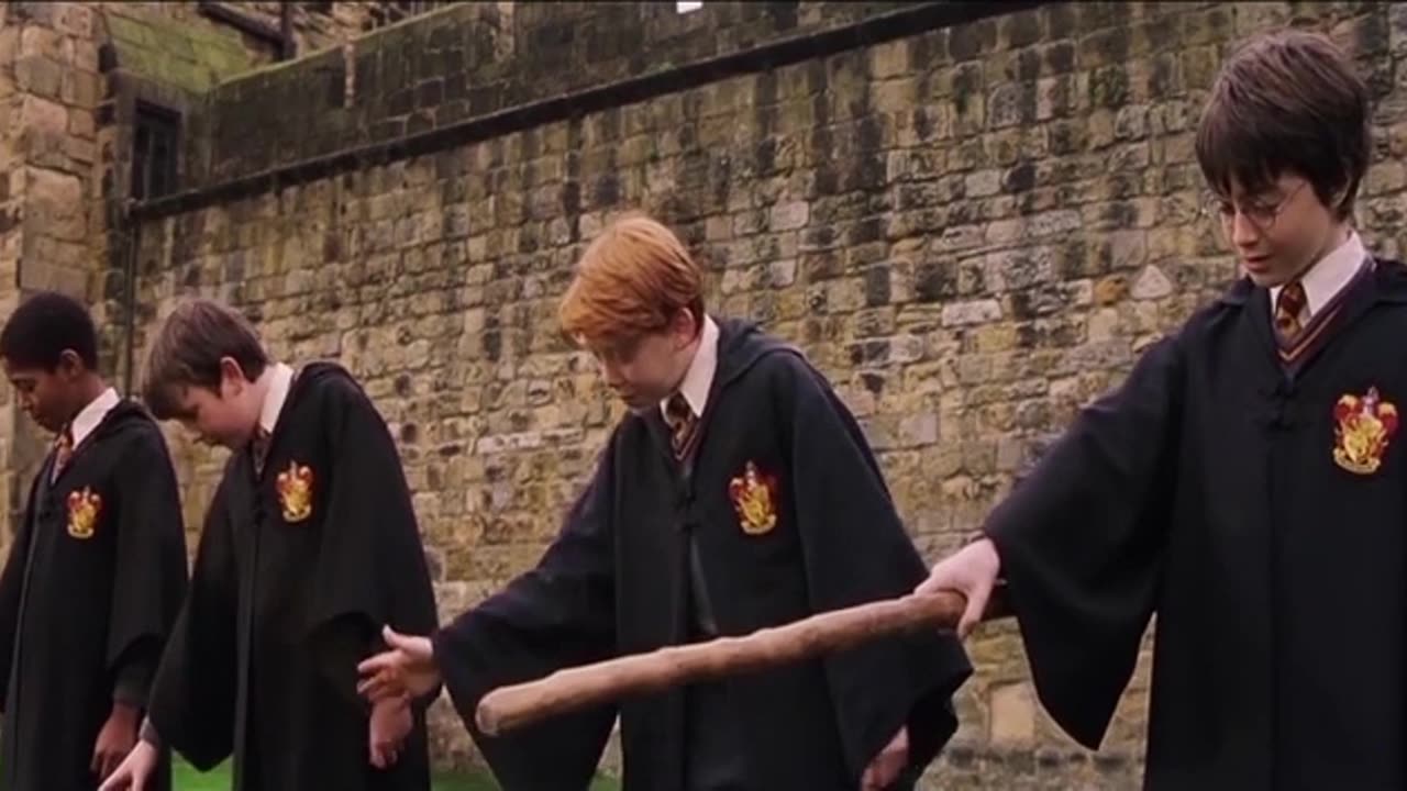 A Muggle's First Broom Lesson