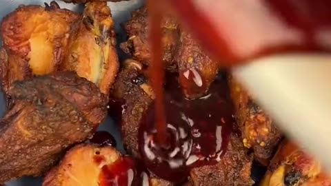 Replying to @bigcoorsguy PB&J Wings 🥜🍇🍗 #peanutbutter #wings #grilling