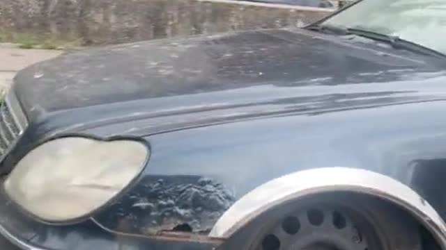 The damaged appearance of a modified car