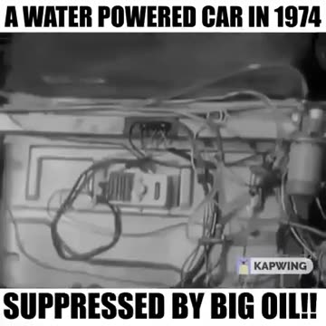 Water Powered Car in 1974