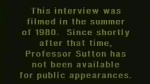 Wall Street, Nazis and the Bolshevik Revolution by Prof. Antony C. Sutton