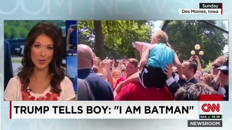 Trump Tells Little Boy He's Batman!