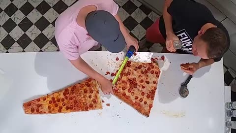 World largest pizza challenge by Mr Beast