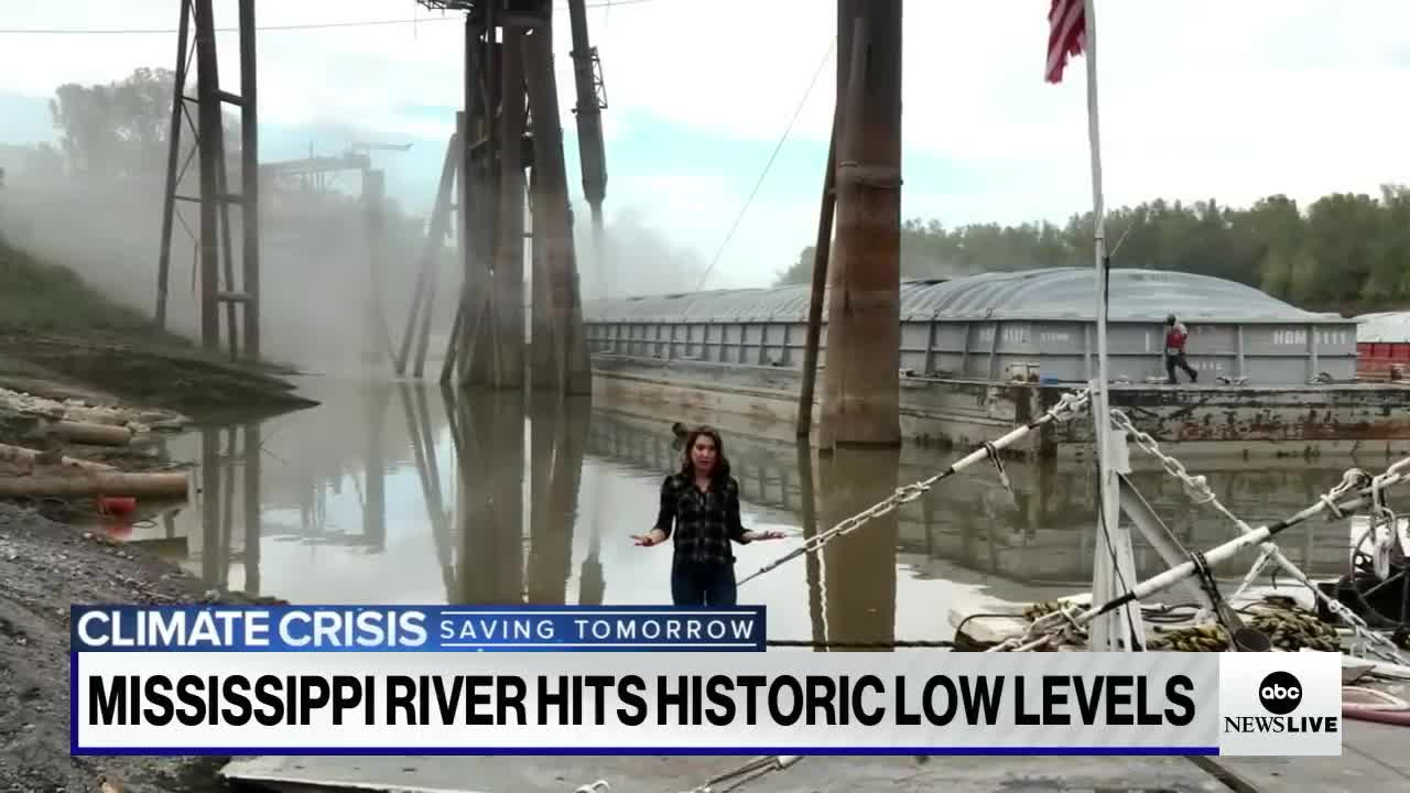 Mississippi River reaches historically low levels l ABCNL