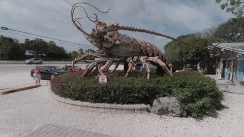 GIANT LOBSTER ON US#1 ISLAMORADA FLORIDA KEYS