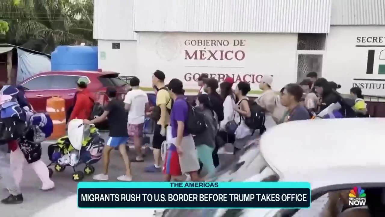 Group of migrants make way to U.S. before Tump takes office