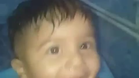My son in the shower takes a shower alone😂😂😂😂