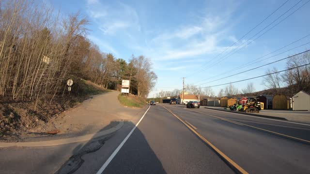 Driving Around Thru 04-23-2022 4K Back PA Pennsylvania Route 191 Lake Ariel Wayne County (3)