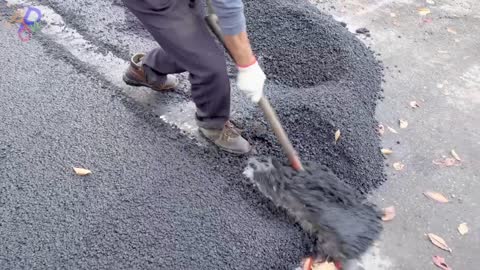 Amazing Korean Road Construction Machinery Technology. New Asphalt Road Paving Process