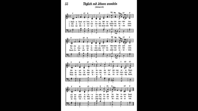 Täglich mit Jehovah wandeln (Lied 55 aus Singt Jehova Loblieder)