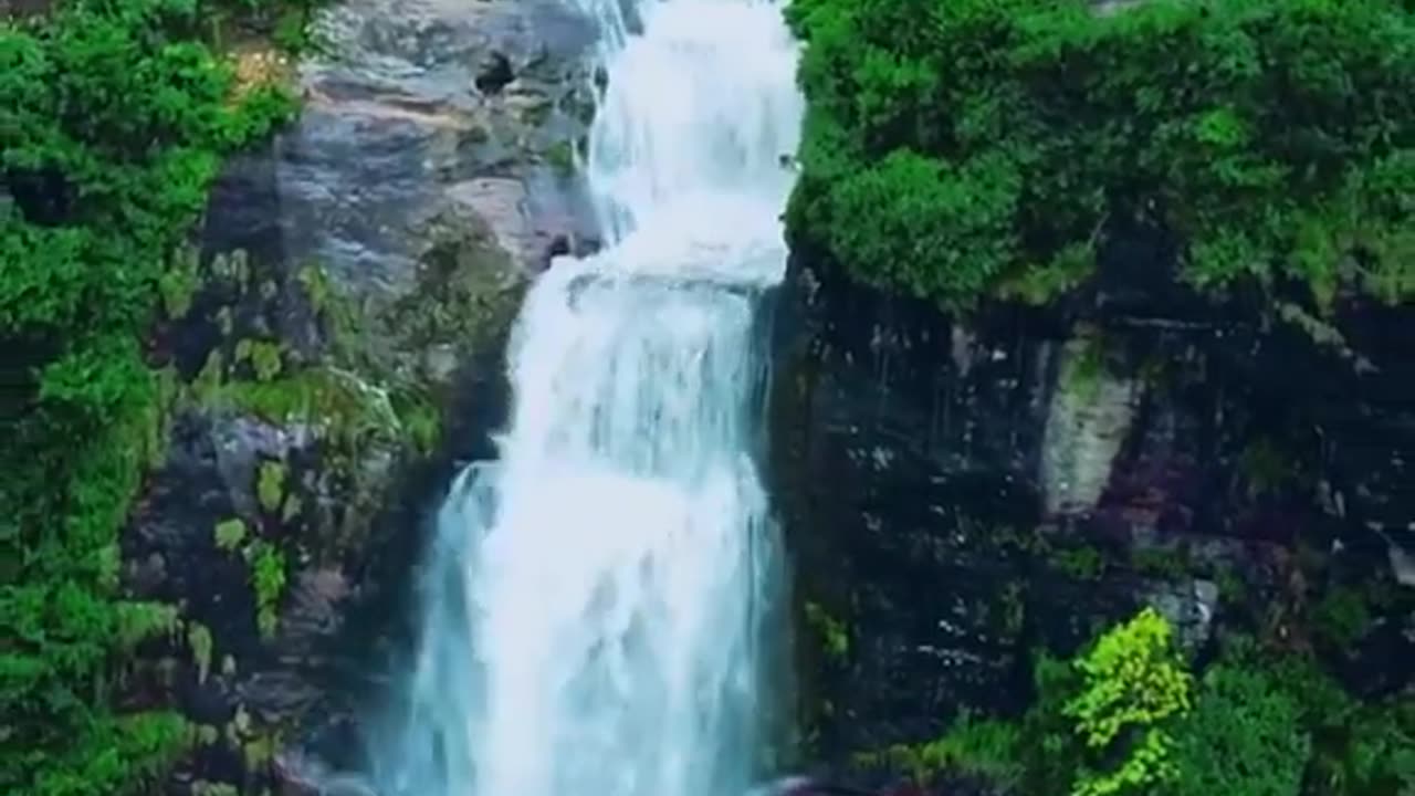 Beautiful waterfall in srilanka