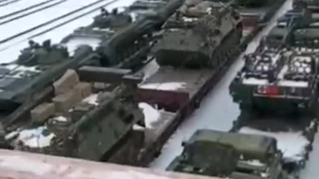 Russian military arriving in Belarus