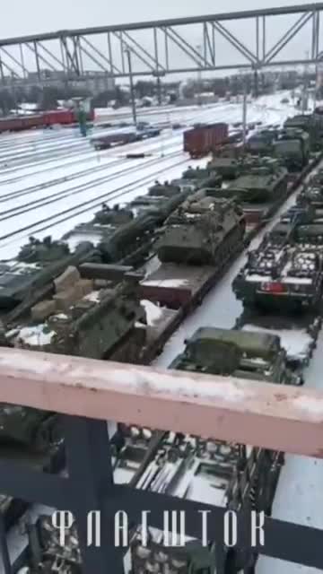 Russian military arriving in Belarus