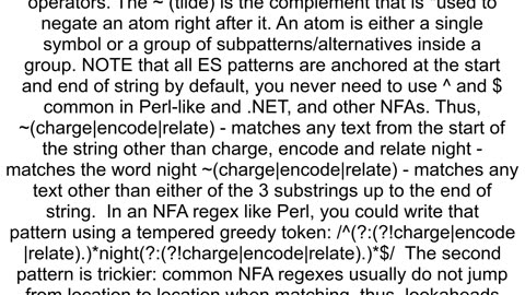 negative lookahead regex on elasticsearch