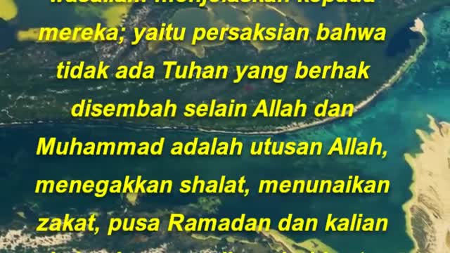 Aku perintahkan kalian dengan empat perkara dan aku larang dari empat perkara