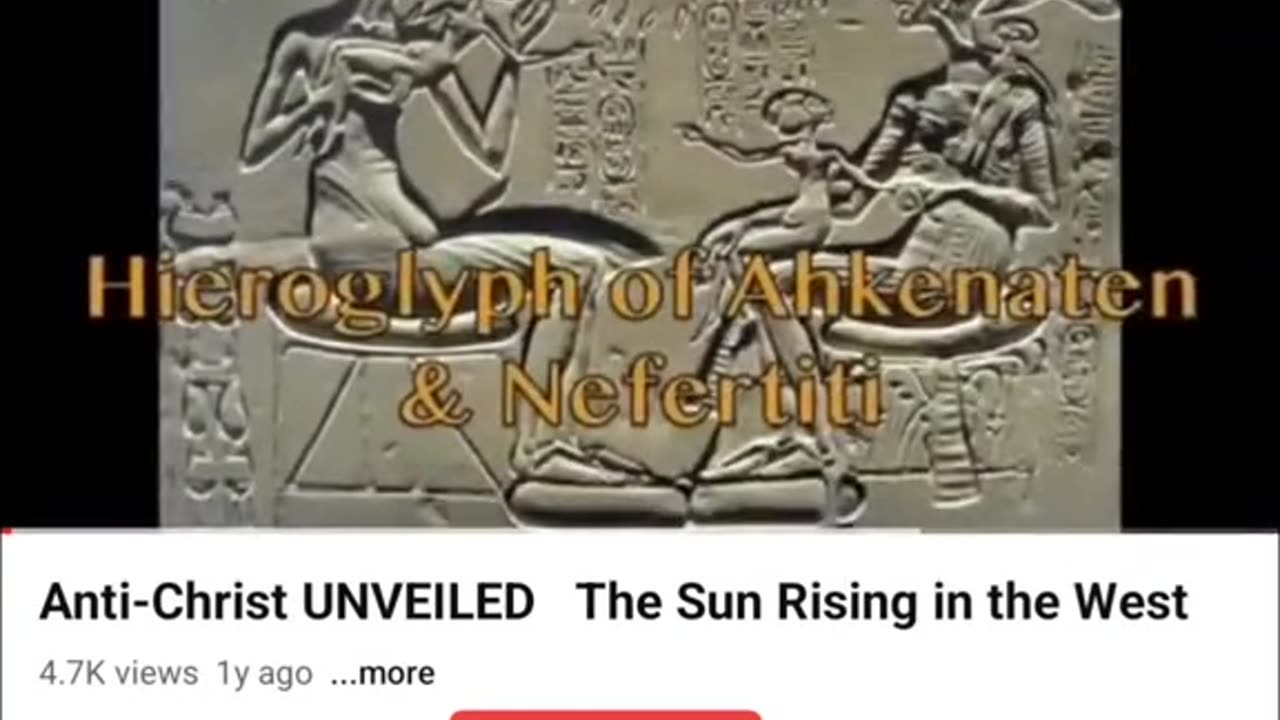 Anti Christ revealed. The Sun raising in the west