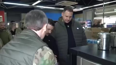 Zelenskyy Just Shows Up At a Gas Station Near Dontesk