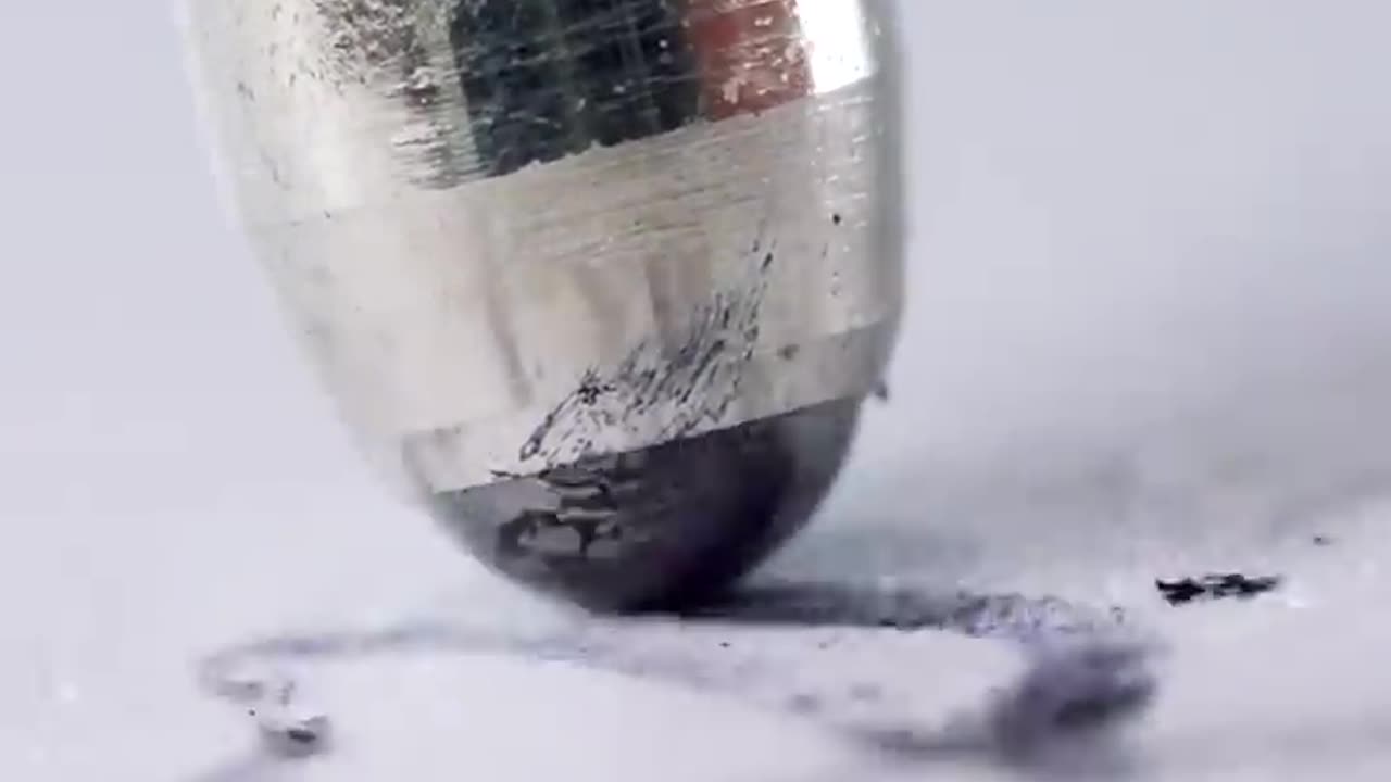 Why you should never drop your pen, Slow-motion close-up video