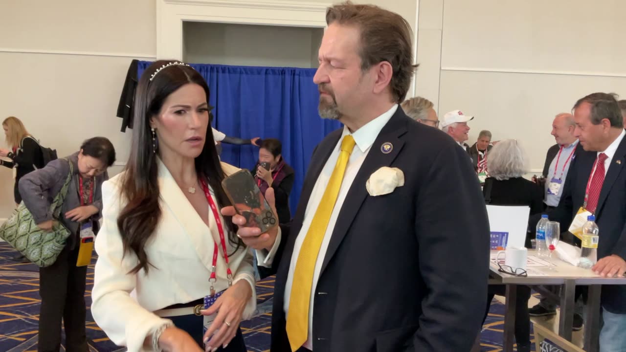 Sebastian Gorka with Amanda Milius at CPAC