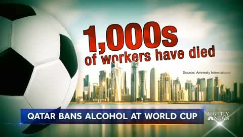 Alcohol is outlawed in Qatar for the 2022 World Cup