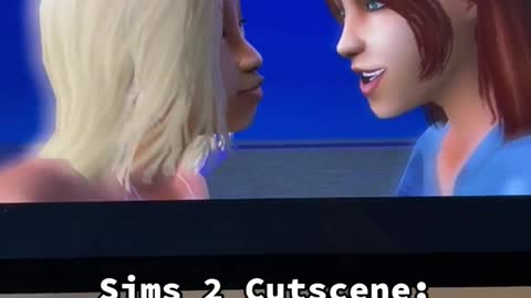 Sims 2 Cutscene: First Kiss