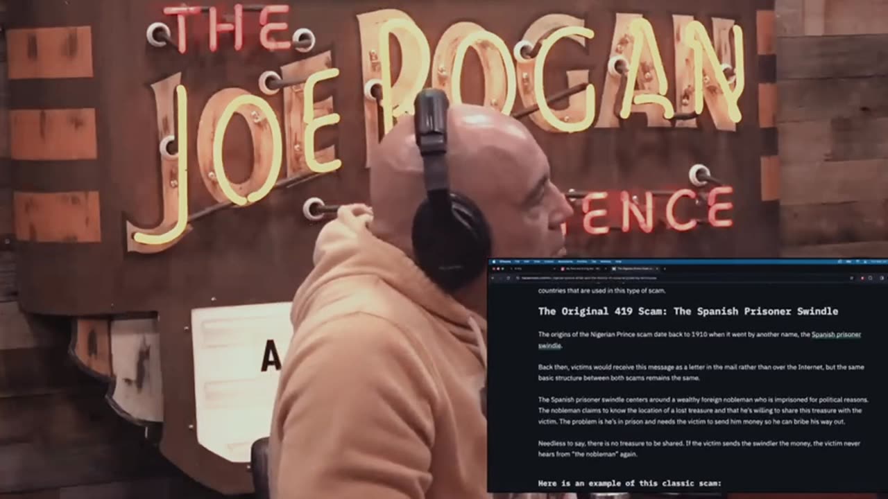 The Nigerian Prince Email SCAM Joe Rogan