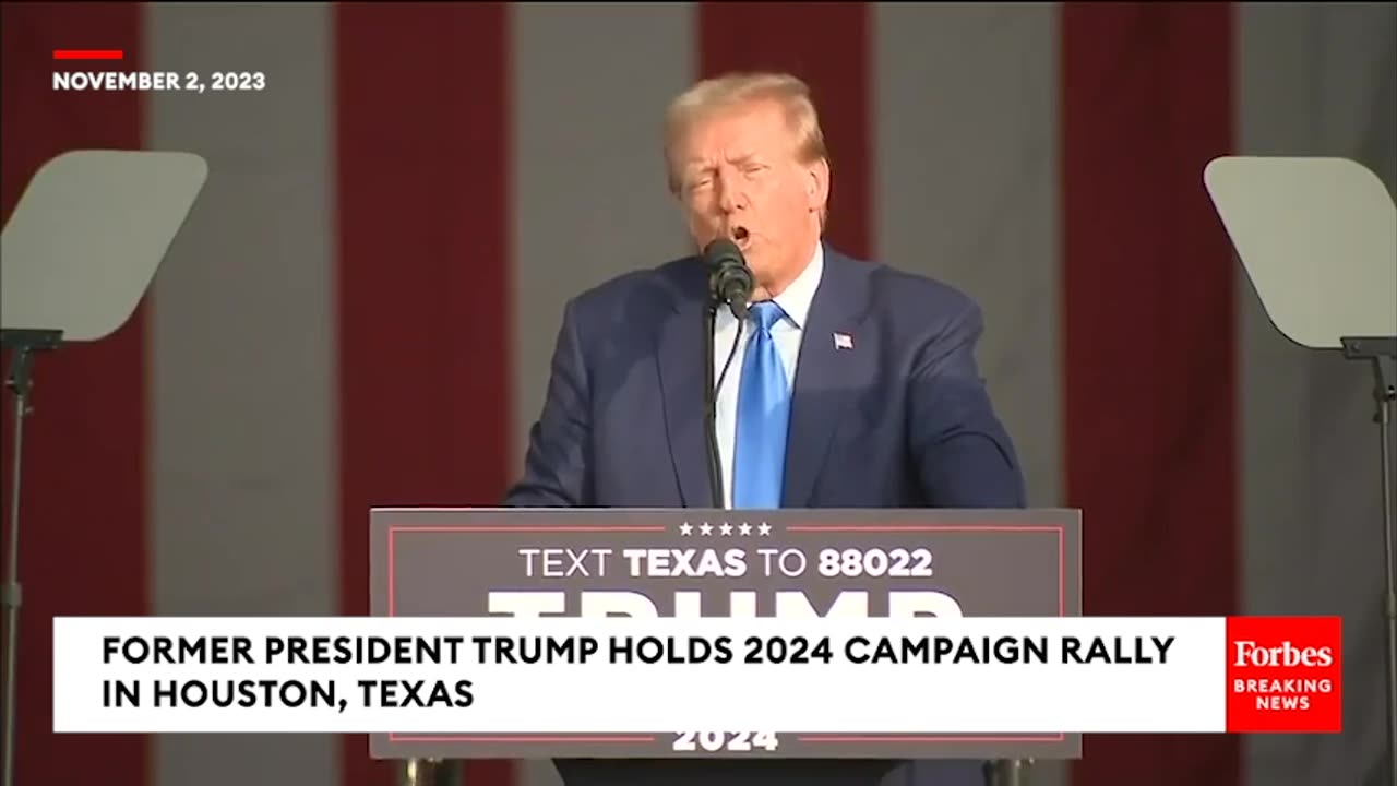 BREAKING NEWS: Trump Lambasts 'Crooked Joe Biden' At Fiery Campaign Rally In Houston, Texas