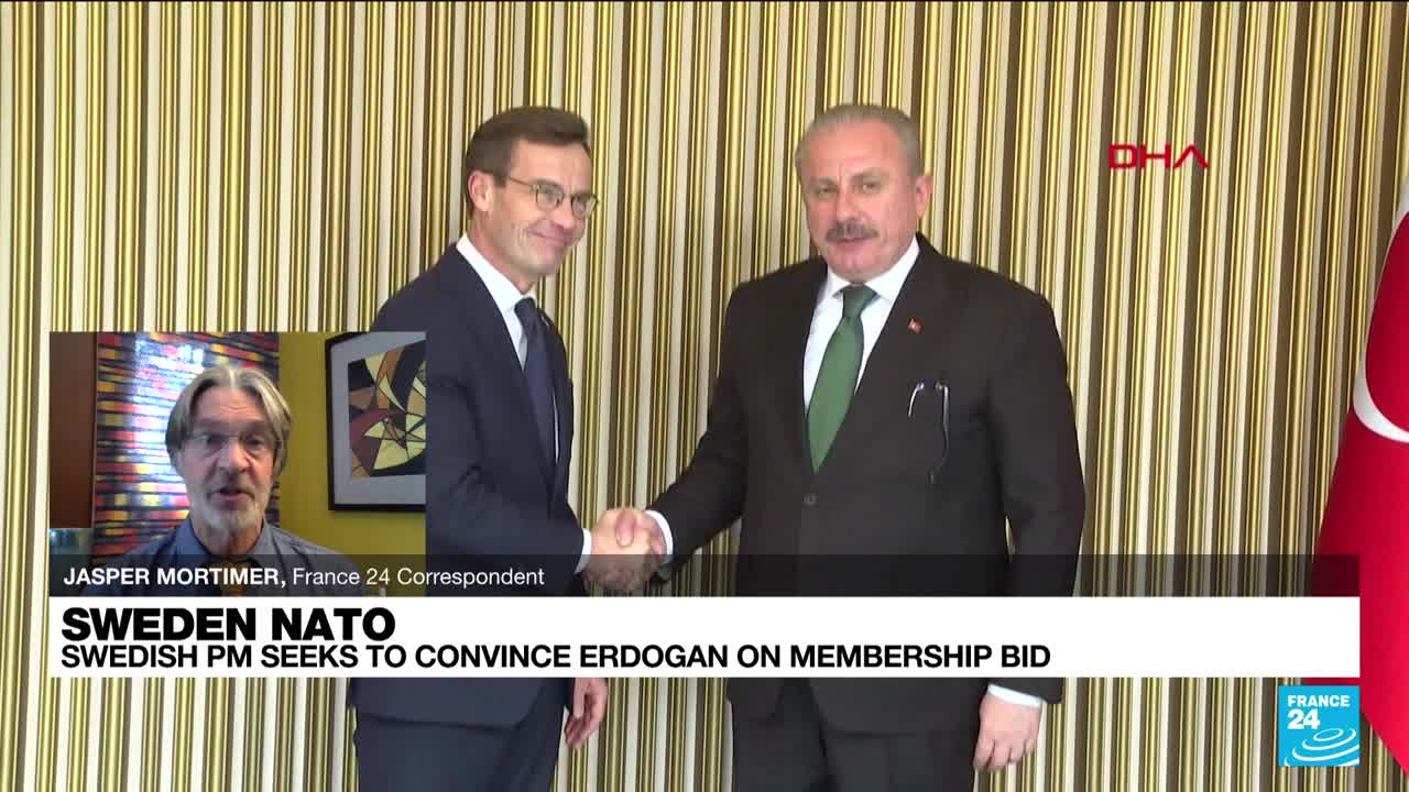 Swedish PM seeks to win Turkish support for NATO membership • FRANCE 24 English