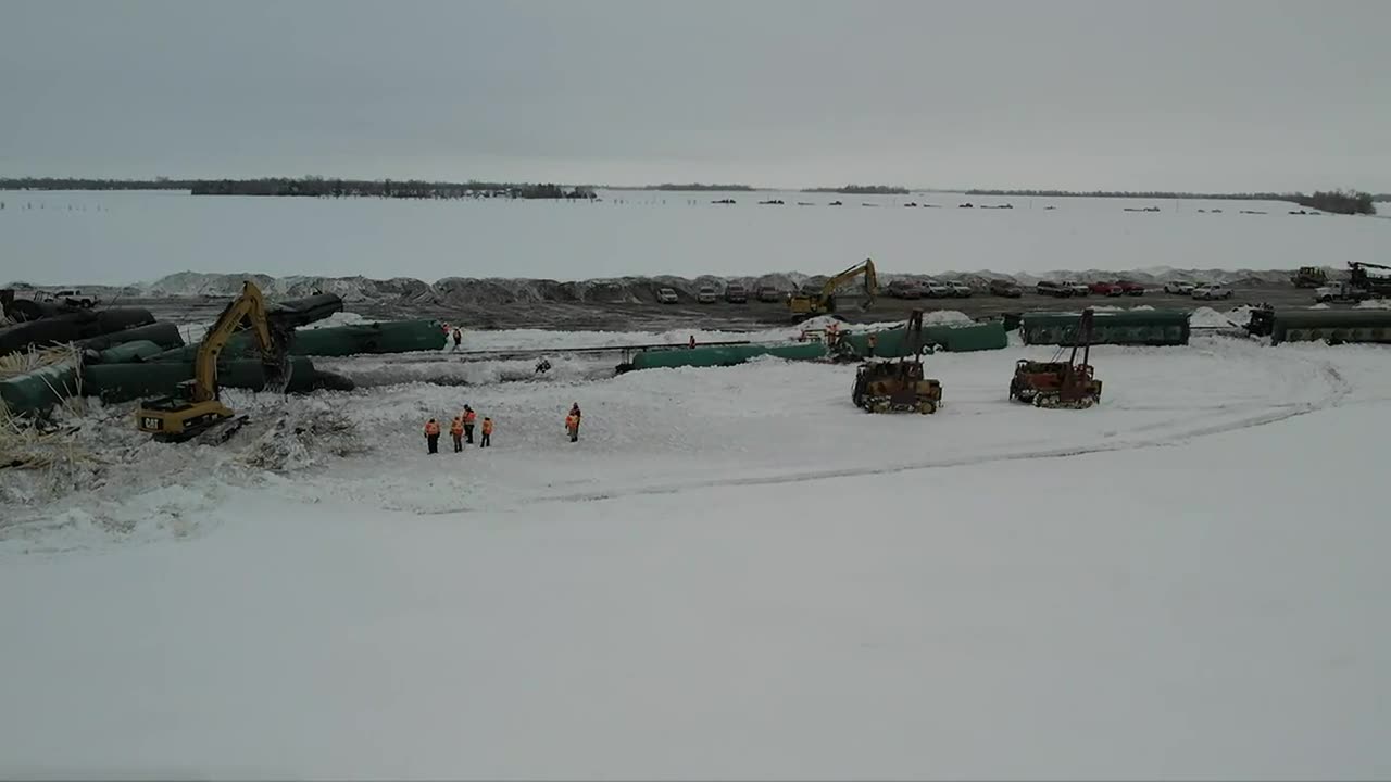 Another hazardous material train derailment, this time in North Dakota