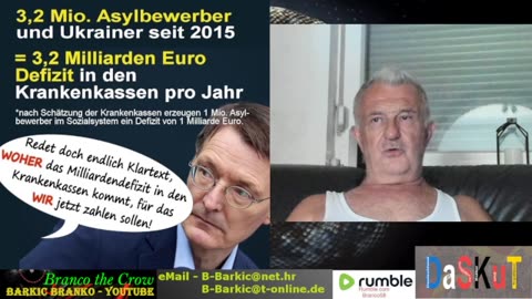 3,2 Mio. Asylbewerber und Ukrainer seit 2015 = 3,2 Milliarden Euro Defizit in den Krankenkassen