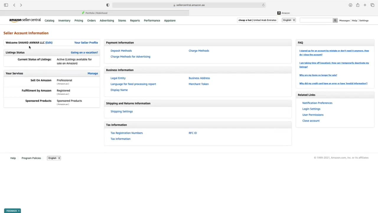 Account Setting Leacture 11