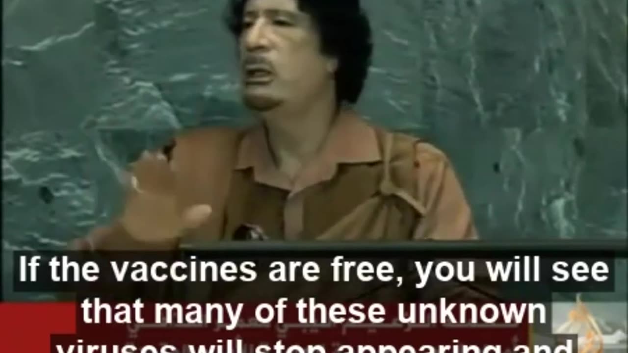 Muammar Gaddafi 2009 UN Speech (predicts covid-19)