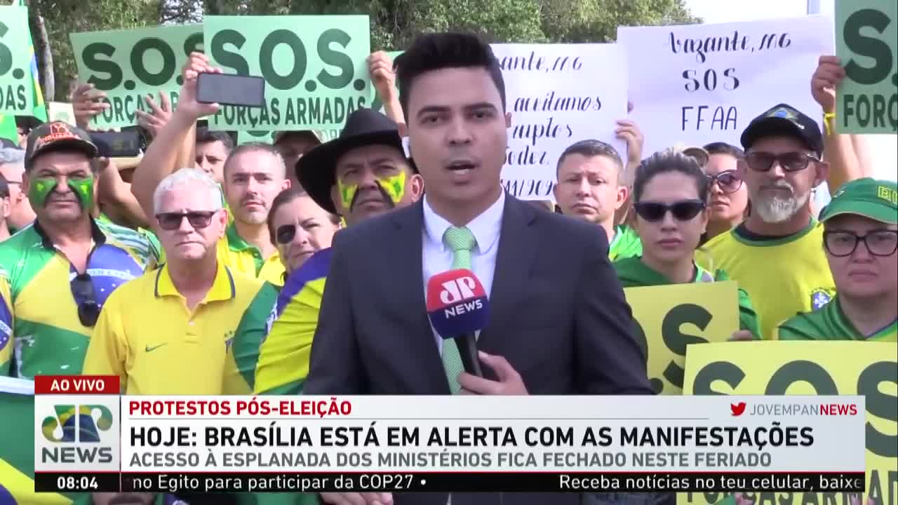 Brasília fica em alerta por conta das manifestações durante feriado da Proclamação da República